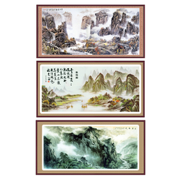 厂家批发 国画山水画 酒店别墅会所背景墙装饰画 