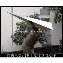不锈钢纸飞机雕塑景观雕塑