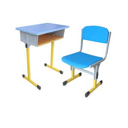 教学设备课桌椅升降钢木课桌凳学校家俱