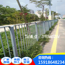 公路港式护栏图片 东莞马路隔离栏 常平城镇市政道路防护栏
