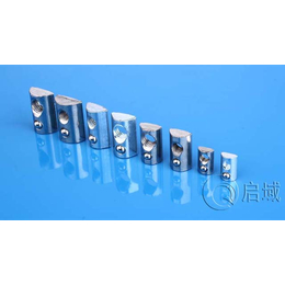 上海厂家出售铝合金配件4545系列弹性螺母块紧固后置式螺母