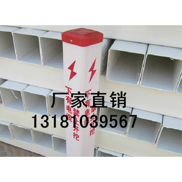 生产供应警示桩标志牌PVC塑钢警示桩百米桩地埋警示标志桩 