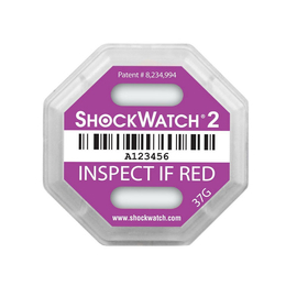 37g紫色防震标签 shockwatch防震撞显示标签