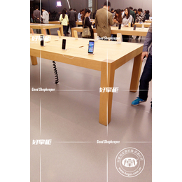 大同苹果木纹体验桌 定制苹果手机展示柜收银台缩略图