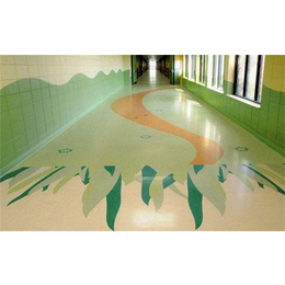 pvc商用塑胶地板施工|潍坊塑胶地板施工|冠康体育设施