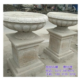 旭朋石雕加工,石雕花盆雕刻厂,西藏石雕花盆