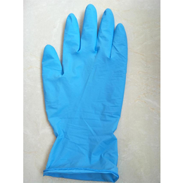 一次性橡胶手套 蓝色丁青手套美发电子工业