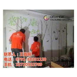 江西*园墙绘、墙绘、橙子彩绘装饰工程