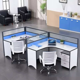 蓝色简约电脑办公桌椅厂家*缩略图