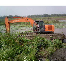 新盛发水上挖掘机公司、郴州水陆两用挖掘机租赁