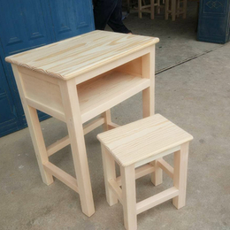 单人实木课桌椅 学校课桌椅