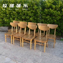 上海星巴克经典木质咖啡椅咖啡厅实木桌椅定制