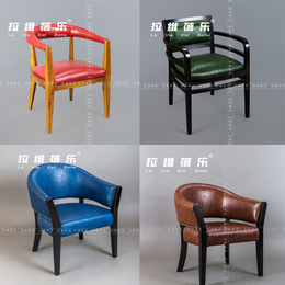 上海星巴克经典款实木扶手椅咖啡馆休闲木质椅子定做