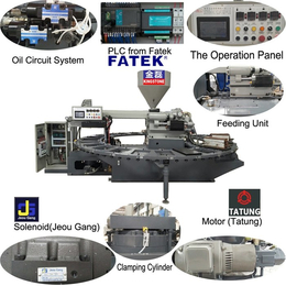 双色PVC鞋底注塑机厂,东莞金磊制鞋公司