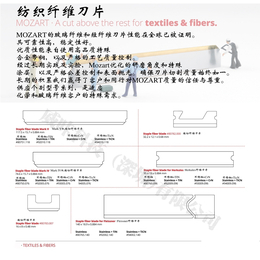 德国Mozart纺织纤维短切刀片 不锈钢钛涂层化纤刀片缩略图