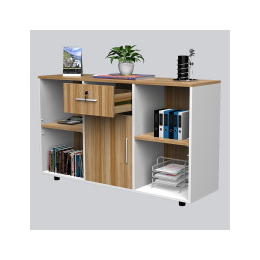 木质落地式移动办公柜 现代简约带锁小矮柜