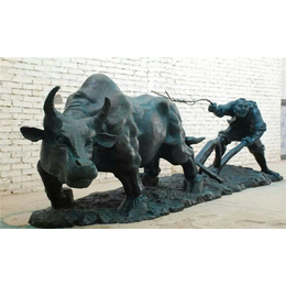 恒保发铜雕厂家(在线咨询)、铸铜牦牛雕塑、铸铜牦牛雕塑摆件