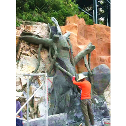 动物园树干水泥雕塑、漳州树干水泥雕塑、山石水泥雕塑报价