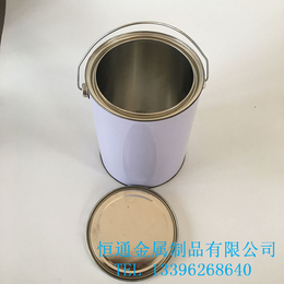 厂家订造5升圆罐铁桶铁罐马口铁可彩印油漆涂料桶铁桶包装桶
