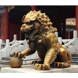 博轩雕塑厂、铜狮子制作、桂林铜狮子