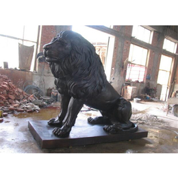 大型铜狮子,和田铜狮子,博轩雕塑