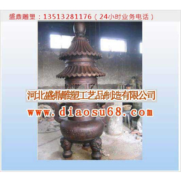  铜香炉-寺庙铜香炉-大型铜香炉-盛鼎雕塑供应铜香炉