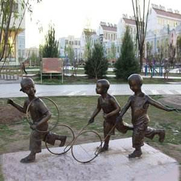 铸铜小孩人物雕塑定做、恩泽雕塑(在线咨询)、铸铜小孩人物雕塑