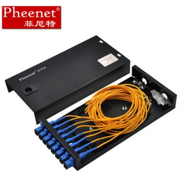 菲尼特光纤盒组装光纤线接到光纤盒12芯光缆接续盒