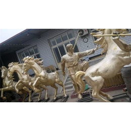 骑马人物雕塑铸造,来图定做,骑马人物