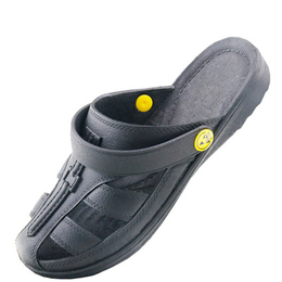 防静电pu拖鞋工厂、鑫维、黑色静电拖鞋、订做防静电pu拖鞋