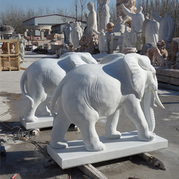 石雕大象雕刻厂家_西藏石雕大象_爱强石雕