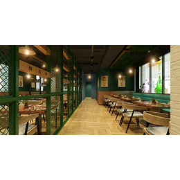 合肥餐饮店装修设计根据餐厅空间设计的整个风格进行匹配