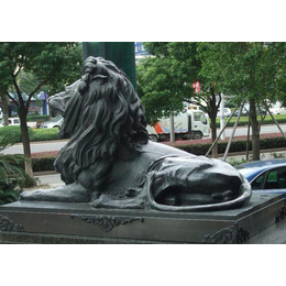 铜狮子雕塑制作,泽璐铜工艺品,天津铜狮子