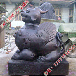 大型铜貔貅雕塑、丹东铜貔貅、怡轩阁铜雕制作
