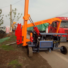  生产公路护栏打桩机  液压打桩机用途及特点