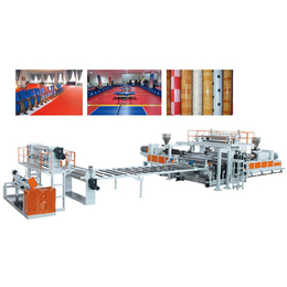 地板革设备|pvc发泡地板革生产线价格|青岛威尔塑机