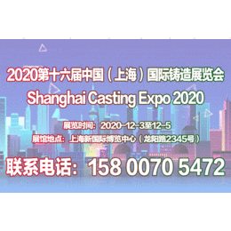 2020第十六届中国上海国际铸造展览会
