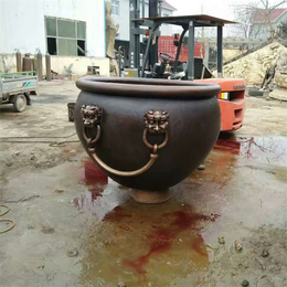 装水铜大缸铸造厂_来图订做_铜大缸
