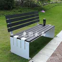 今年不锈钢公园椅 康图家休息座凳 新款山樟木排椅缩略图