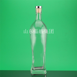 山东晶玻集团,磨砂玻璃酒瓶,黄南玻璃酒瓶