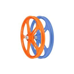 20寸耐动塑钢轮组不打气实心胎彩色高强度塑料轮毂DIY缩略图
