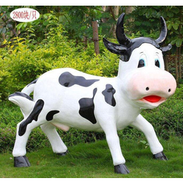 彩绘小奶牛雕塑厂家,鑫森林雕塑,辽源彩绘小奶牛雕塑