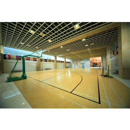 青海体育木地板、立美体育、体育木地板安装