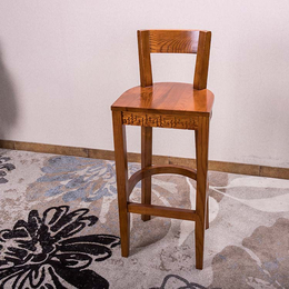 展博吧台椅高脚凳可定制新中式白蜡木纯实木工厂直销