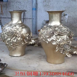 铜花瓶雕塑|花瓶|精美摆件(图)