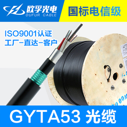 欧孚光缆厂家*gyta53光缆 24芯单模双开装直埋光缆