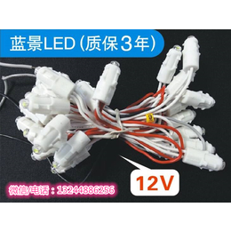 led9MM外露灯灯珠穿孔灯发光字 蓝景 日上12v