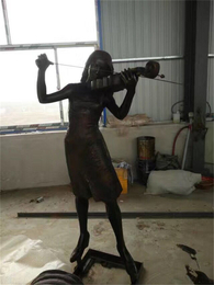 博轩雕塑厂-大型步行街人物铜雕塑铸造厂
