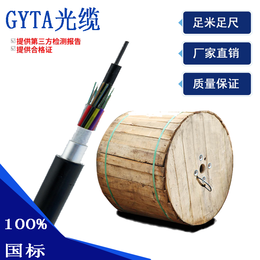 沈阳厂家室外单凯装管道穿管光缆 8芯单模光纤GYTA-8B1