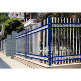 那曲栏杆_山东塑钢护栏_工业园区围墙防护栏杆